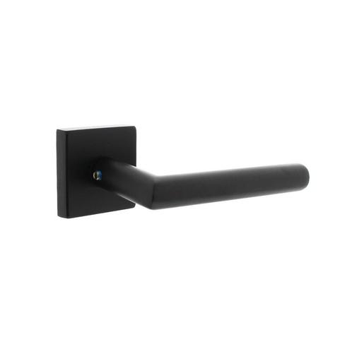 Deurklink Jura op vierkante massieve rozet 53x53x10mm rvs..., Doe-het-zelf en Bouw, Hang- en Sluitwerk, Klink of Kruk, Nieuw, Ophalen of Verzenden