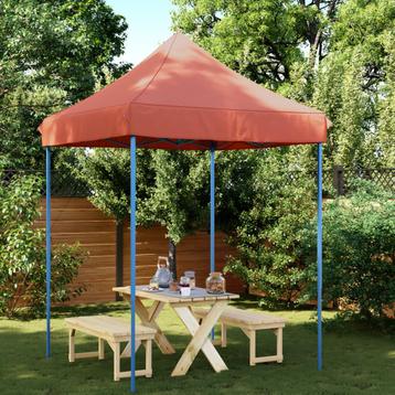 vidaXL Partytent inklapbaar pop-up 200x200x306 cm terracotta, Verzenden