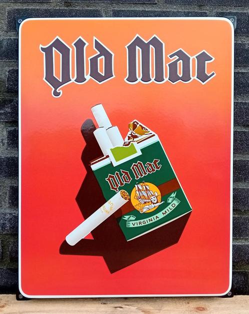 Emaille bord Old Mac Viriginia mild, Collections, Marques & Objets publicitaires, Envoi