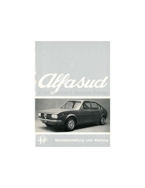 1972 ALFA ROMEO ALFASUD INSTRUCTIEBOEKJE DUITS, Autos : Divers, Modes d'emploi & Notices d'utilisation, Enlèvement ou Envoi