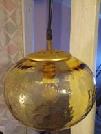 Plafondlamp - Glas, Messing - Suspension boule vintage