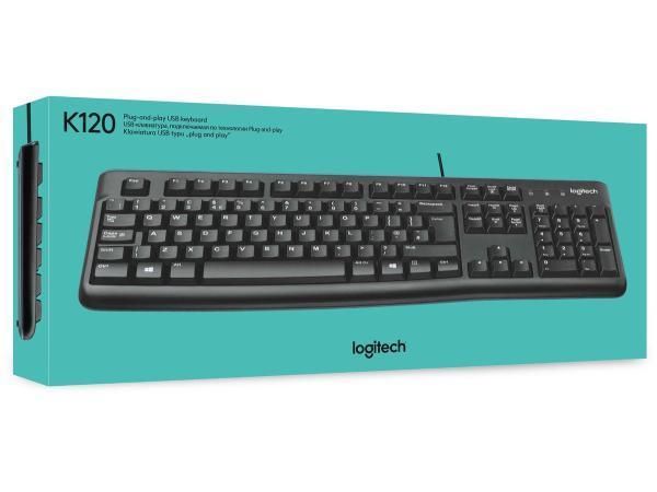 Veiling - Logitech K120 Toetsenbord - AZERTY BE - Zwart, Musique & Instruments, Claviers