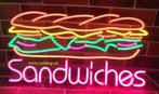 Sandwich NEON sign bord led lichtbord verlichting lamp XXL, Zakelijke goederen, Verzenden