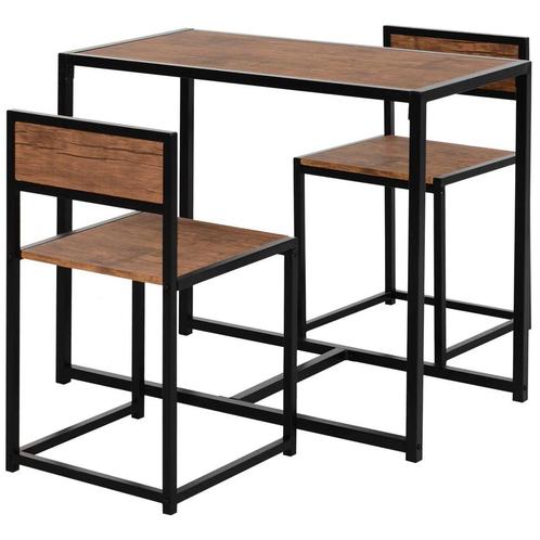 Eetgroep Keukentafel Met 2 Stoelen Eettafel Set Eetkamergroe, Huis en Inrichting, Tafels | Eettafels, Verzenden