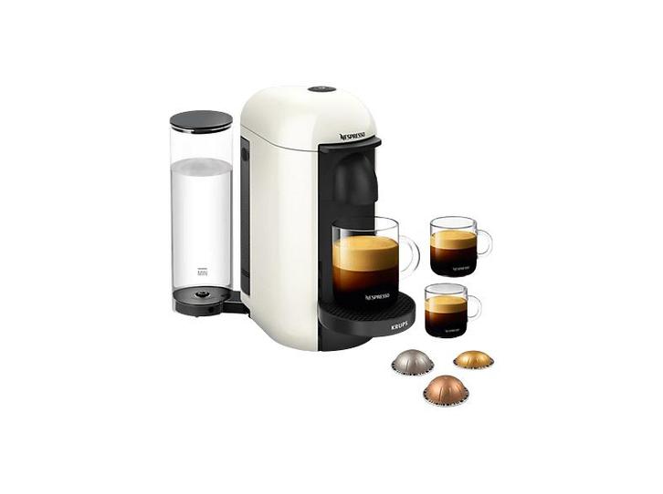 Krups -  Nespresso Vertuo Plus (xn903110) - Wit, Elektronische apparatuur, Koffiezetapparaten, Koffiepads en cups, Nieuw, Afneembaar waterreservoir