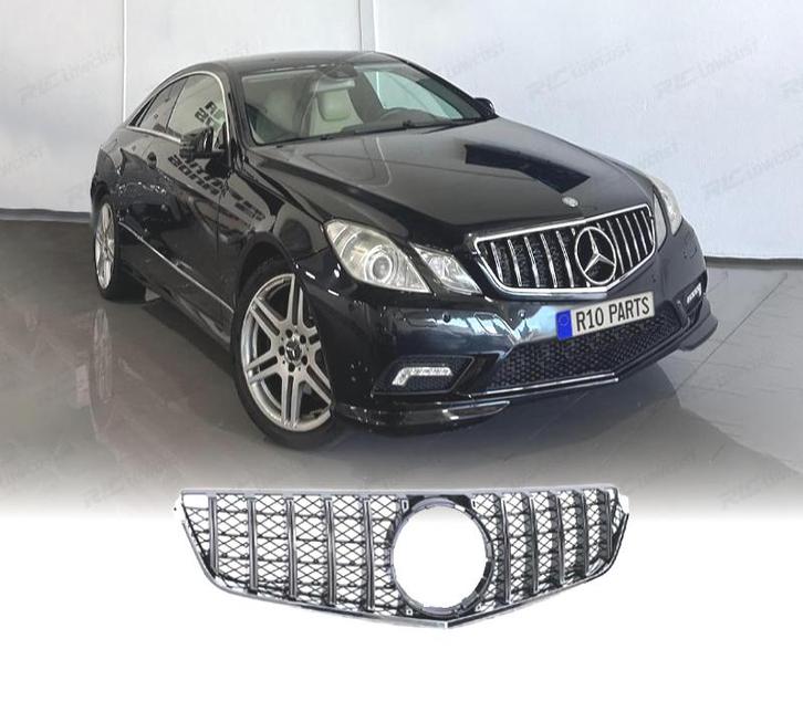 CALANDRE MERCEDES E C207 A207 09-13 NOIR CHROMÉ LOOK GTR, Auto-onderdelen, Carrosserie, Verzenden