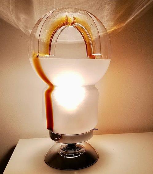 Lampe de table - Design de lâge de lespace - Verre, Antiek en Kunst, Antiek | Verlichting