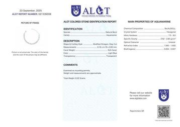 Zonder Minimumprijs - Armband Zilver - Aquamarine - beschikbaar voor biedingen