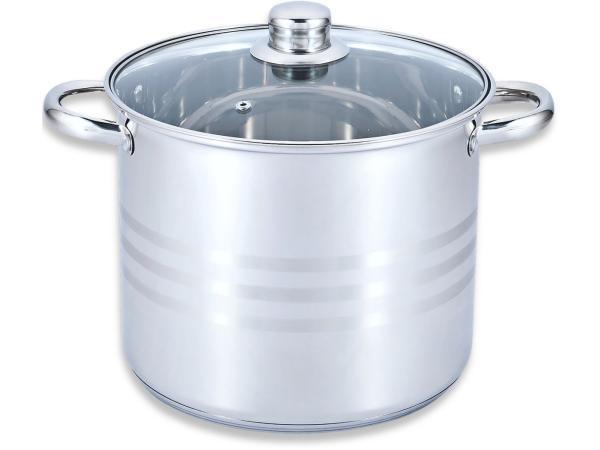 Veiling - Roestvrijstalen Hoge Pan - 15,5 L -  Met Deksel -, Huis en Inrichting, Keuken | Potten en Pannen