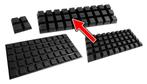 Set van 100 stootdopjes (20x20x14 mm, zwart, trapezium), Doe-het-zelf en Bouw, Verzenden, Nieuw
