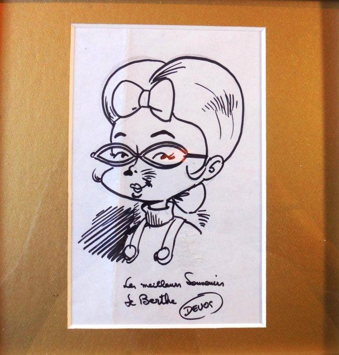 Devos - 1 Oorspronkelijk gesigneerd tekening, Boeken, Stripverhalen