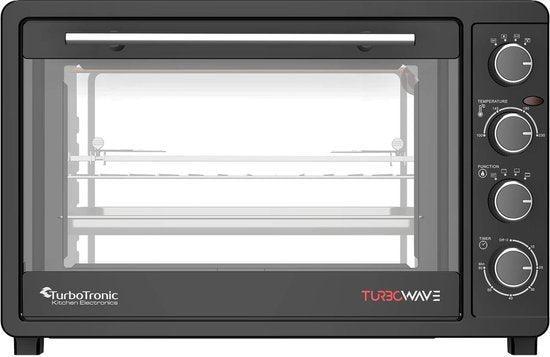 2dekans | TurboTronic EV45 Vrijstaande Oven - 45L - Zwart, Elektronische apparatuur, Ovens, Ophalen of Verzenden