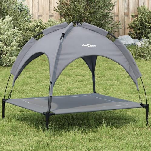 vidaXL Hondenmand met luifel oxford stof en staal, Dieren en Toebehoren, Honden-accessoires, Nieuw, Verzenden