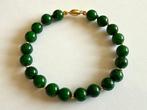 18 karaat (750) goud - Birmaanse groene jade - Armband