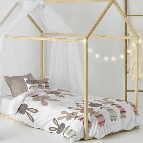 Dekbedovertrek Rabbit Family | Moshi Moshi, Kinderen en Baby's, Kinderkamer | Beddengoed, Nieuw, Verzenden