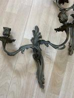 Wandkandelaar (2) - Verguld brons, Antiek en Kunst