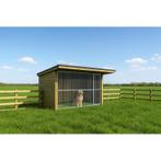 Niche en bois pour chiens 3,20 x 2 m + surplomb