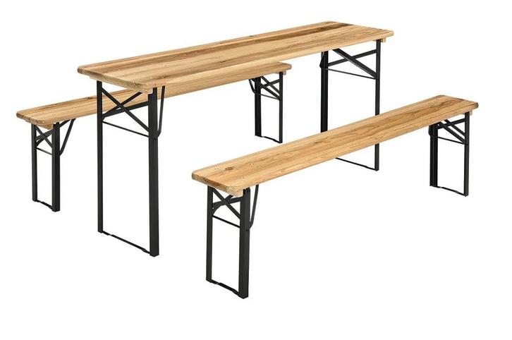 MaxxGarden Biertafel - picknickset tafel met banken - 167..., Tuin en Terras, Tuintafels, Nieuw, Ophalen of Verzenden