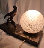 Lampe - Bronze, Marbre - Bronze avec plaque en marbre