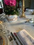(7) Table linen with 6 napkins - Tafelkleed - 240 cm - 180