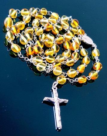 Chapelet - Ambre, Chapelet en ambre de la Baltique - Fait