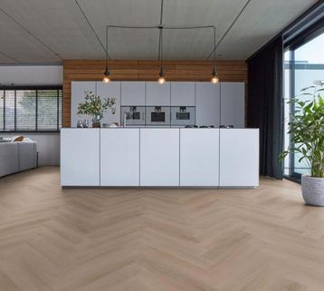 Lyon visgraat pvc silent rigid click micro-bevel 4V - Dark, Ophalen of Verzenden