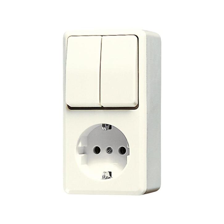 Jung Ap600 Interrupteur Prise Combiné En Saillie - 675A, Doe-het-zelf en Bouw, Elektriciteit en Kabels, Verzenden