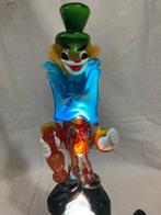 Murano - Beeldje, Splendide Clown - 25 cm - Geblazen glas -, Antiek en Kunst