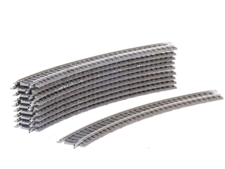 Schaal H0 Fleischmann 6120 bochten 10st #4976 (H0 (1:87)), Hobby en Vrije tijd, Modeltreinen | H0, Rails, Gebruikt, Fleischmann