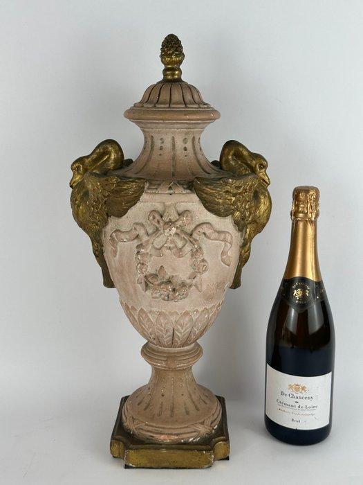Vase balustre - Faïence - Une grande cassolette, Antiek en Kunst, Curiosa en Brocante