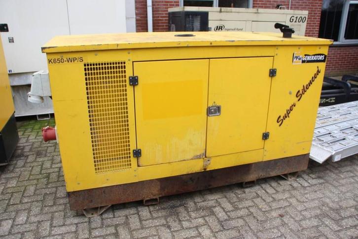 Veiling: Generator W.F.M. S.r.I. K650-WP/S Diesel 2003 65kVA, Articles professionnels, Machines & Construction | Générateurs, Enlèvement