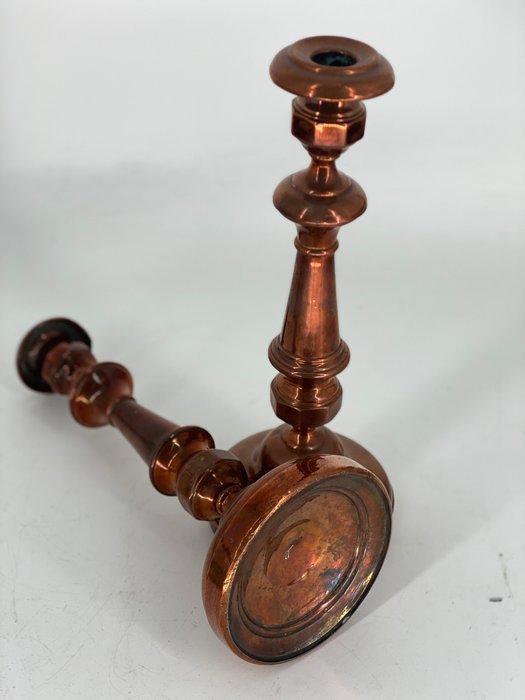 Kandelaar (2) - Koper, Antiquités & Art, Antiquités | Autres Antiquités