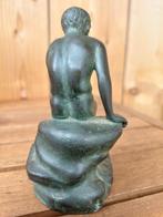 Miniatuur beeldje - Zittende Romeinse God Hermes -, Antiek en Kunst