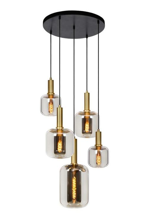 Lucide JOANET - Hanglamp 5xE27, Maison & Meubles, Lampes | Suspensions, Envoi