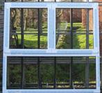 pvc raam , chassis , venster 185 x 177 wit / zwartbruin 8022, Kunststof, Raamkozijn, Nieuw, Ophalen of Verzenden