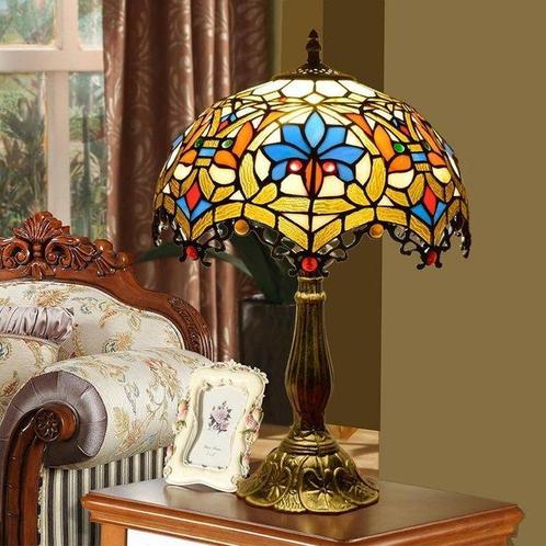 tiffany - Lamp - Glas, Metaal, Antiek en Kunst, Kunst | Designobjecten