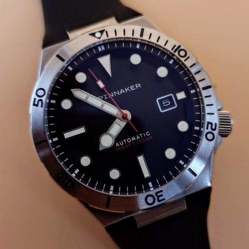 Spinnaker - Boettger Obsidian Black - SP-5083-01 - Homme -, Handtassen en Accessoires, Horloges | Heren