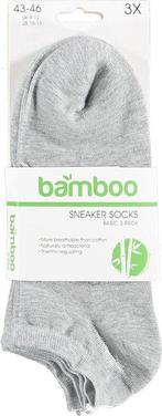 Tweedekans | Apollo Sneakersokken Basic Bamboe Grijs 3-pack, Ophalen of Verzenden, Nieuw