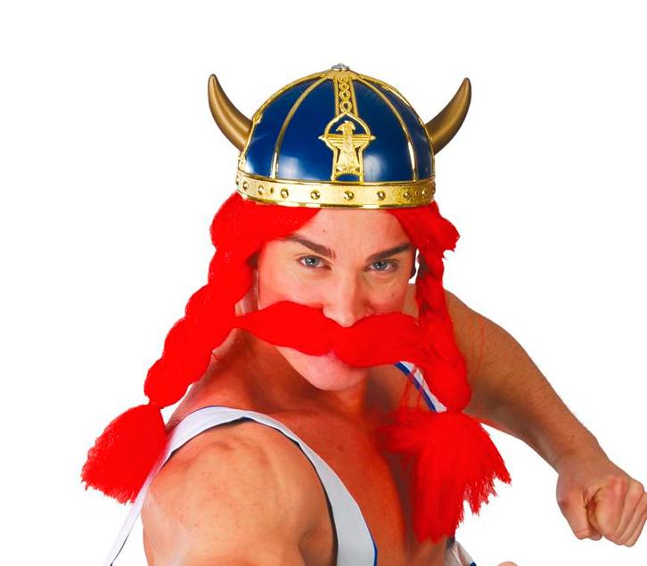 Galliesche Helm Blauw, Hobby en Vrije tijd, Feestartikelen, Nieuw, Verzenden