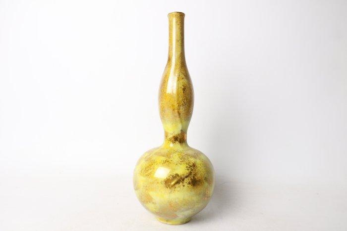 Elegante Kutani-servies vaasenset - Geel geglazuurd kalebas, Antiek en Kunst, Antiek | Overige Antiek