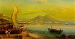 A. De Marinis (XX) - Pescatori nel Golfo di Napoli