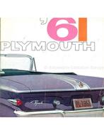 1961 PLYMOUTH PROGRAMMA BROCHURE NEDERLANDS, Nieuw
