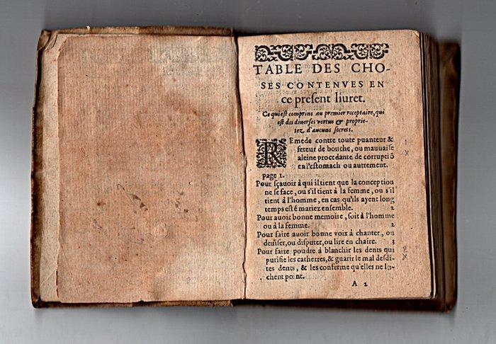 Maistre Grimache - Le Bastiment de receptes - 1583, Antiek en Kunst, Antiek | Boeken en Manuscripten