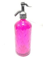 Fles - Oude bubblegumroze sifon