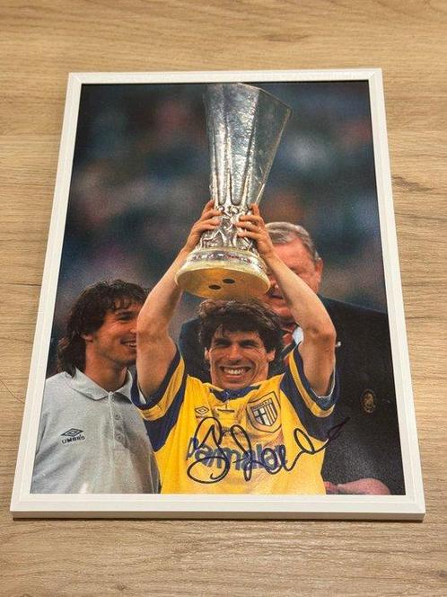 Gianfranco Zola, Parma - Liga de fútbol Europea, enmarcado, Verzamelen, Overige Verzamelen