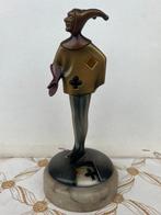 R. Parus - Figure - Figura di giullare in bronzo su base di