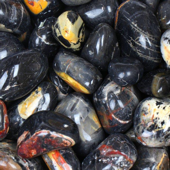2KG ! - Onyx Léopard - Pierres polies - Gros lot- 2 kg, Verzamelen, Mineralen en Fossielen