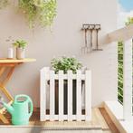 vidaXL Plantenbak met hekontwerp 60x60x60 cm massief, Tuin en Terras, Verzenden, Nieuw