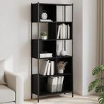 vidaXL Boekenkast 72x28x172 cm bewerkt hout zwart, Huis en Inrichting, Verzenden, Nieuw