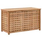 vidaXL Wasmand 77,5x37,5x46,5 cm massief walnoothout, Huis en Inrichting, Verzenden, Nieuw